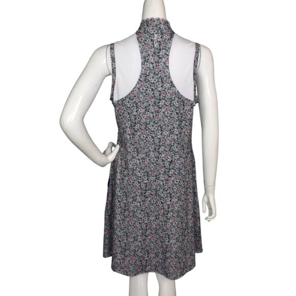 RLX RALPH LAUREN Dress, L, Blue/Pink Floral, Sleeveless, Zip Neck, Activewear - Picture 5 of 15